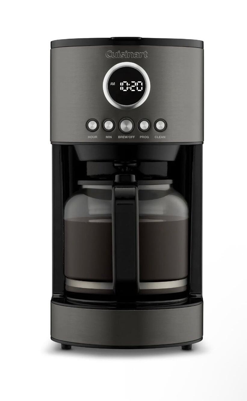 Cuisinart Stainless Steel 12-Cup Coffee Maker, Black- Used